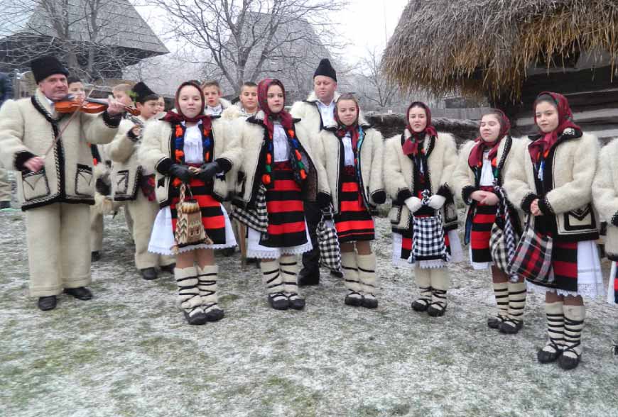 photo de colinde chants traditionnels de Noël roumains
